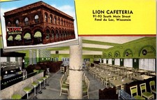 Linen postcard lion d'occasion  Expédié en Belgium