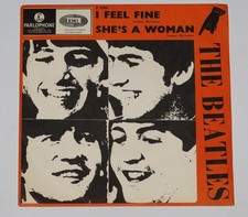The Beatles - I Feel Fine  Swedish 1964   1st Press Orange Cover  EX ! comprar usado  Enviando para Brazil