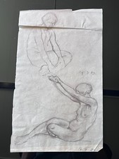 Antike bleistift zeichnung gebraucht kaufen  Schwabmünchen