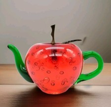 Red glass apple for sale  Savannah