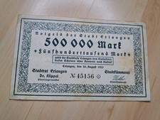 Notgeld 500000 mark gebraucht kaufen  Nittenau