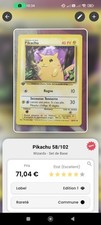Carte pokémon pikachu d'occasion  Bâgé-la-Ville