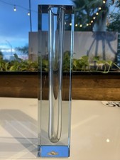 Vaso vintage Imbergs Suécia arte vidro bloco botão 10,5” altura cristal pesado  comprar usado  Enviando para Brazil