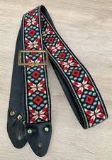 Antiga alça de guitarra Memphis estilo ACE anos 70 tecido hippie feita nos EUA comprar usado  Enviando para Brazil