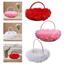 Panier fleurs satin d'occasion  Expédié en France