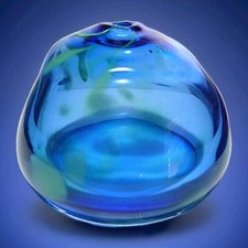 Unusual blue handblown for sale  SPALDING