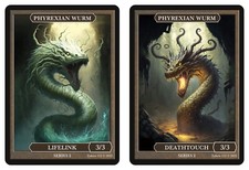 Phrexian Wurm Wurmcoil Engine Givememana Tokens Series 2 Magic the Gathering comprar usado Phrexian Wurm Wurmcoil Engine Givememana Tokens Series 2 Magic the Gathering comprar usado  Enviando para Brazil