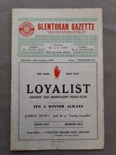 Glentoran linfield 1951 for sale  NEWTOWNABBEY