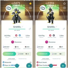 Pokémon Go | Dynamax Urshifu - Single Strike /Rapid Strike Style | Mini P T C, usado comprar usado  Enviando para Brazil