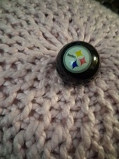 Usado, Bola de bilhar/piscina NFL Pittsburgh Steelers preta com logotipo da equipe comprar usado Usado, Bola de bilhar/piscina NFL Pittsburgh Steelers preta com logotipo da equipe comprar usado  Enviando para Brazil