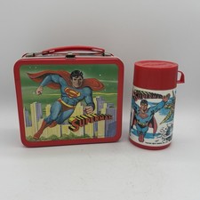 Usado, Lancheira de metal Superman - 1978 - com garrafa térmica de plástico comprar usado Usado, Lancheira de metal Superman - 1978 - com garrafa térmica de plástico comprar usado  Enviando para Brazil