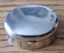 Silver pill box for sale  PLYMOUTH