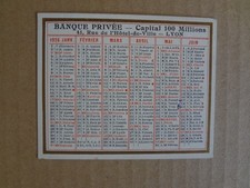 Ancien calendrier banque d'occasion  Lyon VIII