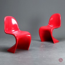 Vitra Panton Chair Classic Rot Besucherstuhl von ZE Möbel aus Baydur Kunststoff comprar usado  Enviando para Brazil