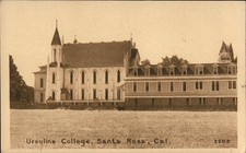 Cartão postal Santa Rosa, CA Ursuline College Sonoma County Pacific Novelty Co. comprar usado  Enviando para Brazil