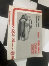 Alfa Romeo Owners Manual 1989 Spider Graduate And Veloce comprar usado  Enviando para Brazil