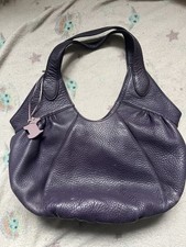 Radley purple leather for sale  ABERDARE