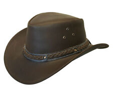 Leather hat aussie for sale  LONDON