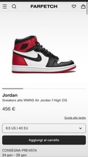 air jordan nere rosse usato  Milano