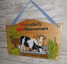 Schild holz handbemalt gebraucht kaufen  Jessen