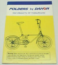 Folders By Dahon Manual do Usuário Original para Bicicletas Dobráveis de 20" comprar usado  Enviando para Brazil