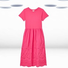 Vestido de verão feminino Ex Joules manga curta broderie algodão rosa comprar usado  Enviando para Brazil