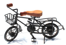 Usado, Mini bicicleta vintage móvel de metal e madeira para decoração de sala comprar usado  Enviando para Brazil