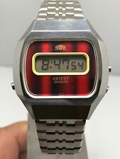 Relógio de pulso masculino vintage Orient G641103-40 LCD quartzo digital Japão comprar usado  Enviando para Brazil