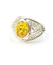 Anello donna citrina usato  Ercolano