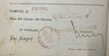 1937 pirano istria usato  Venezia