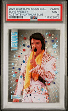 Elvis Presley 2025 LeafIcons Collection acetato azul platina 2/7 PSA 9 Estado perfeito, usado comprar usado  Enviando para Brazil