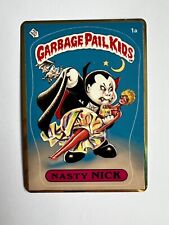 Nasty Nick 8a Garbage Pail Kids Series 1 (1985) CARTÃO RARO PERSONALIZADO METAL DOURADO comprar usado  Enviando para Brazil