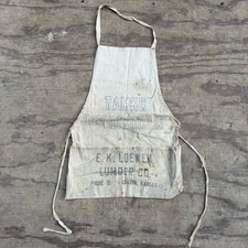 Avental de trabalho publicidade vintage Galva, telefone KS 18 telhas de asfalto Tamko, usado comprar usado  Enviando para Brazil