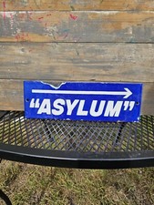 Porcelain asylum sign for sale  Saint Charles