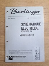 (351B) Manuel d'atelier CITROEN Berlingo - Schématique Électrique GPL, 2002. comprar usado  Enviando para Brazil