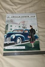 (MB2/E) Brochure Catalogue LINCOLN ZEPHYR 1938 / MATFORD FRANCE Lyon Veyet comprar usado  Enviando para Brazil