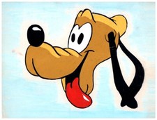 Walt Disney Pluto Original Pintado à Mão Personagem Arte 1947 Nota Azul de Plutão comprar usado  Enviando para Brazil