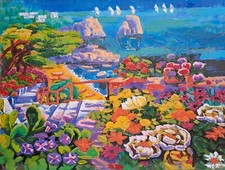 Quadro olio tela usato  Pessano con Bornago