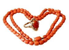 Parure corallo oro usato  Roma