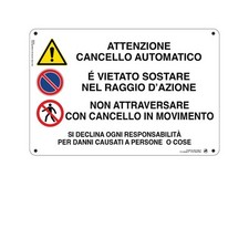 Cartello alluminio attenzionne usato Cartello alluminio attenzionne usato  Italia