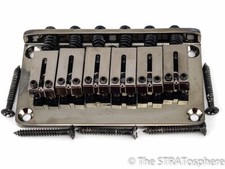 Fender Strat Tele Black Nickel HARDTAIL BRIDGE, peça de guitarra, FMT Telecaster. comprar usado  Enviando para Brazil