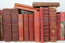 Lot 5 RED / Shades of RED Old Vintage Antique Rare Hardcover Random Books segunda mano  Embacar hacia Argentina