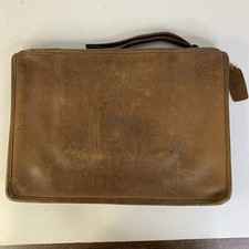 Usado, Porta-documentos pasta carteira zíper couro vintage Coach 9” X 13” comprar usado  Enviando para Brazil
