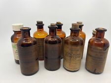 9 BOTELLAS ANTIGUAS ETIQUETADAS ELI LILLY INDIANAPOLIS FARMACIA FARMACÉUTICO MEDICINA segunda mano  Embacar hacia Argentina