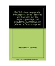 Teilzeitnutzungsgesetz bundesg gebraucht kaufen  Trebbin