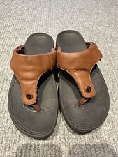 mens leather flip flops for sale  STOCKPORT