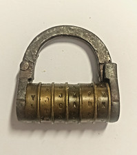ROLO CODEX ANTIGO ORIGINAL 5 rodas cadeado de latão e ferro comprar usado  Enviando para Brazil