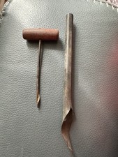 Sapateiro antigo ferramentas de calçado cabo de madeira fabricante de furos de couro comprar usado  Enviando para Brazil