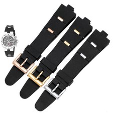 Usado, Pulseira de relógio de silicone macia impermeável de alta qualidade para Bvlgari DP42C14SVDGMT comprar usado  Enviando para Brazil