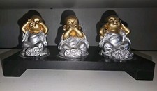 Buddha figures wooden for sale  ASHFORD